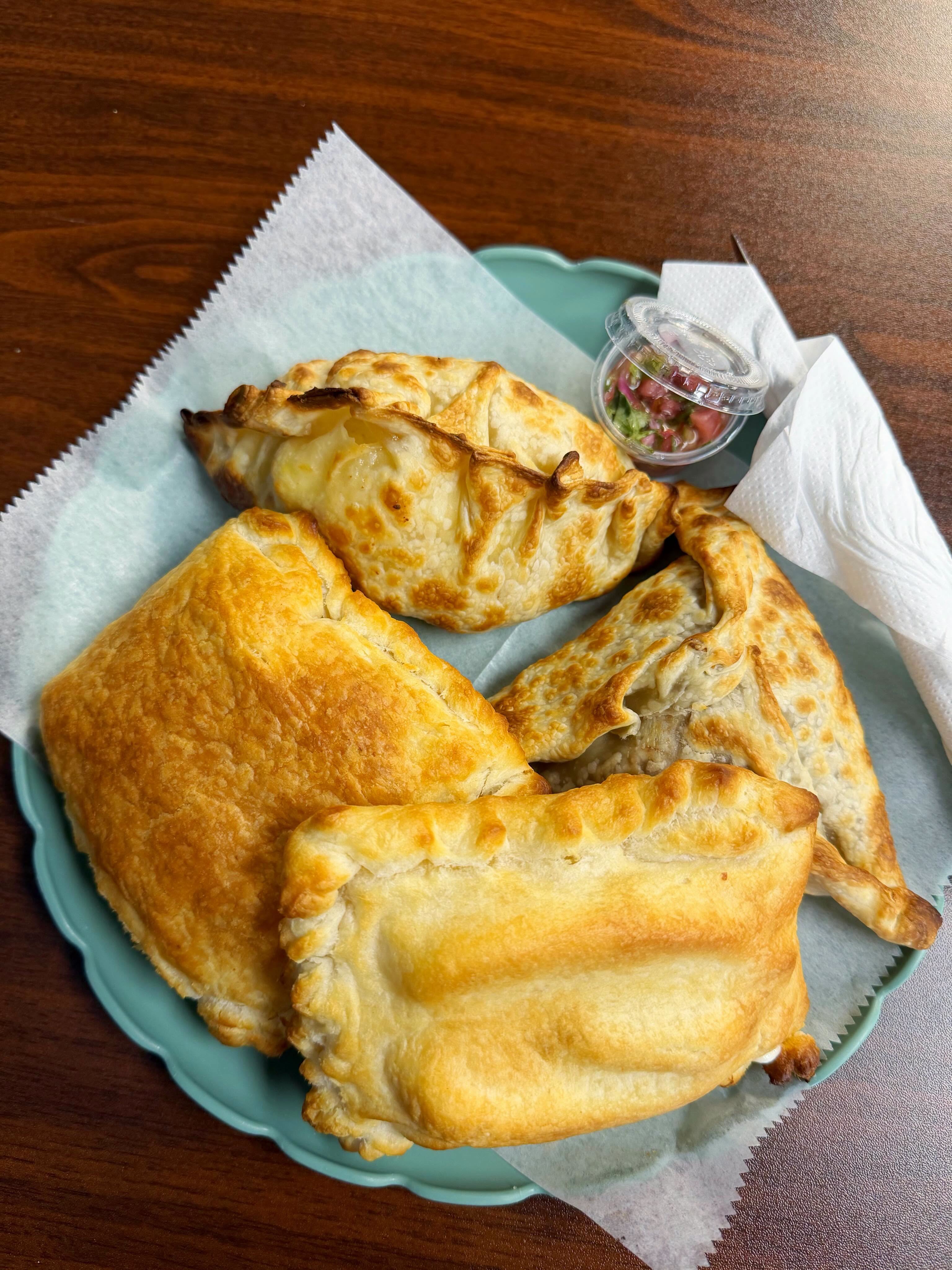 Homemade empanadas at Las Chilenas in Omaha