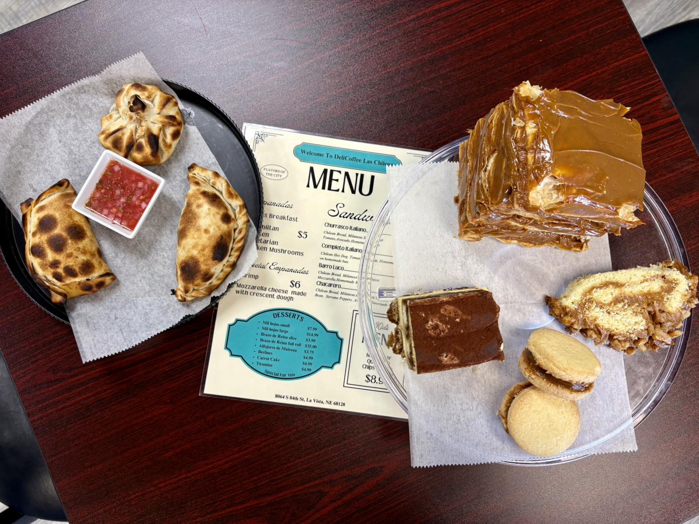 Homemade baked goods and fresh bread at Las Chilenas